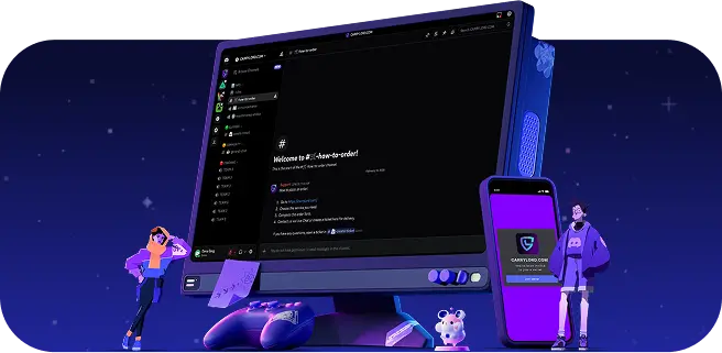 Discord on monitor and phone