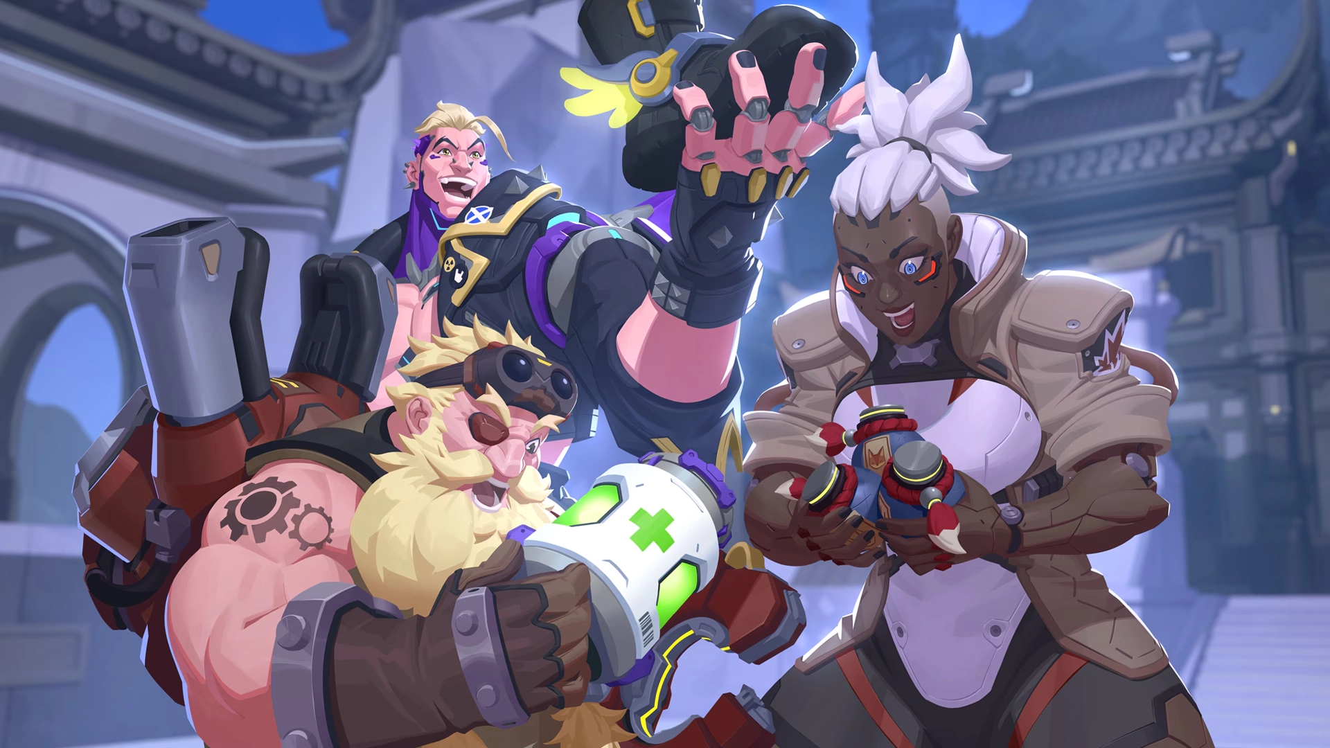 Overwatch 2 Season 19 new emotes and event cosmetics with Lucio, Sojourn, and Junker Queen
