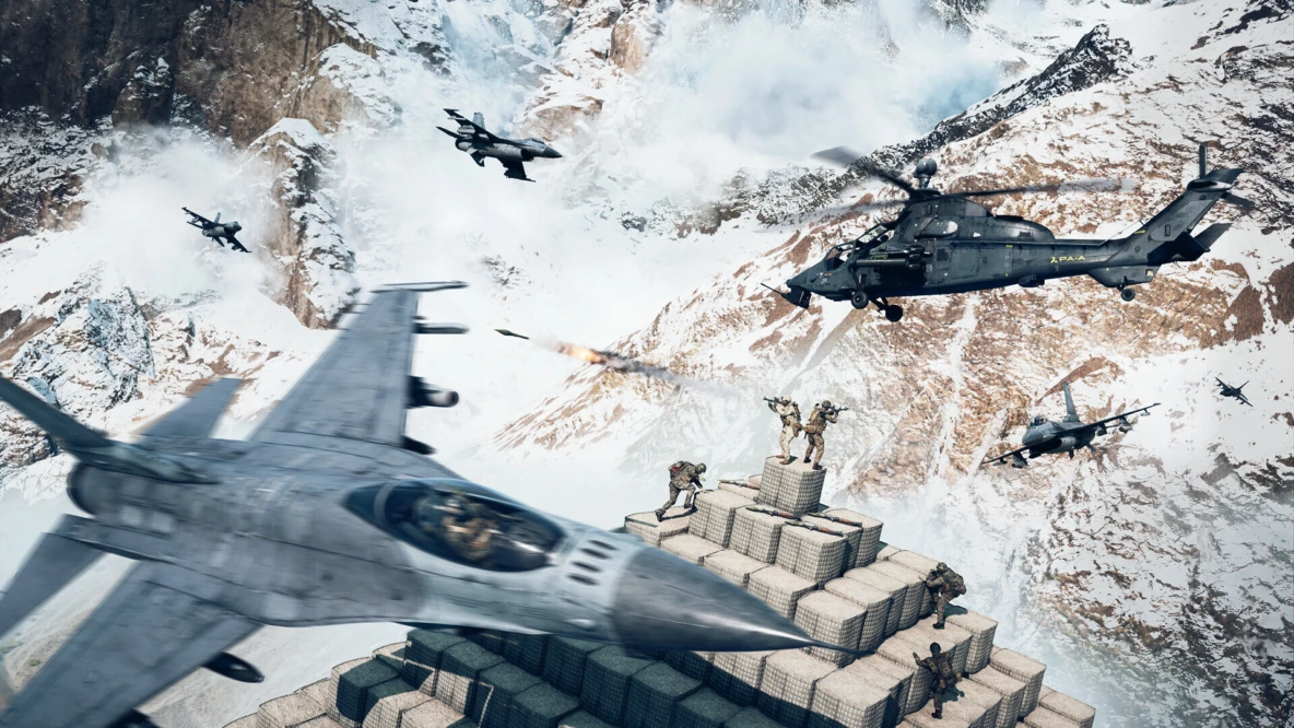 Battlefield 6 – Arctic Mountains Air Combat Gameplay